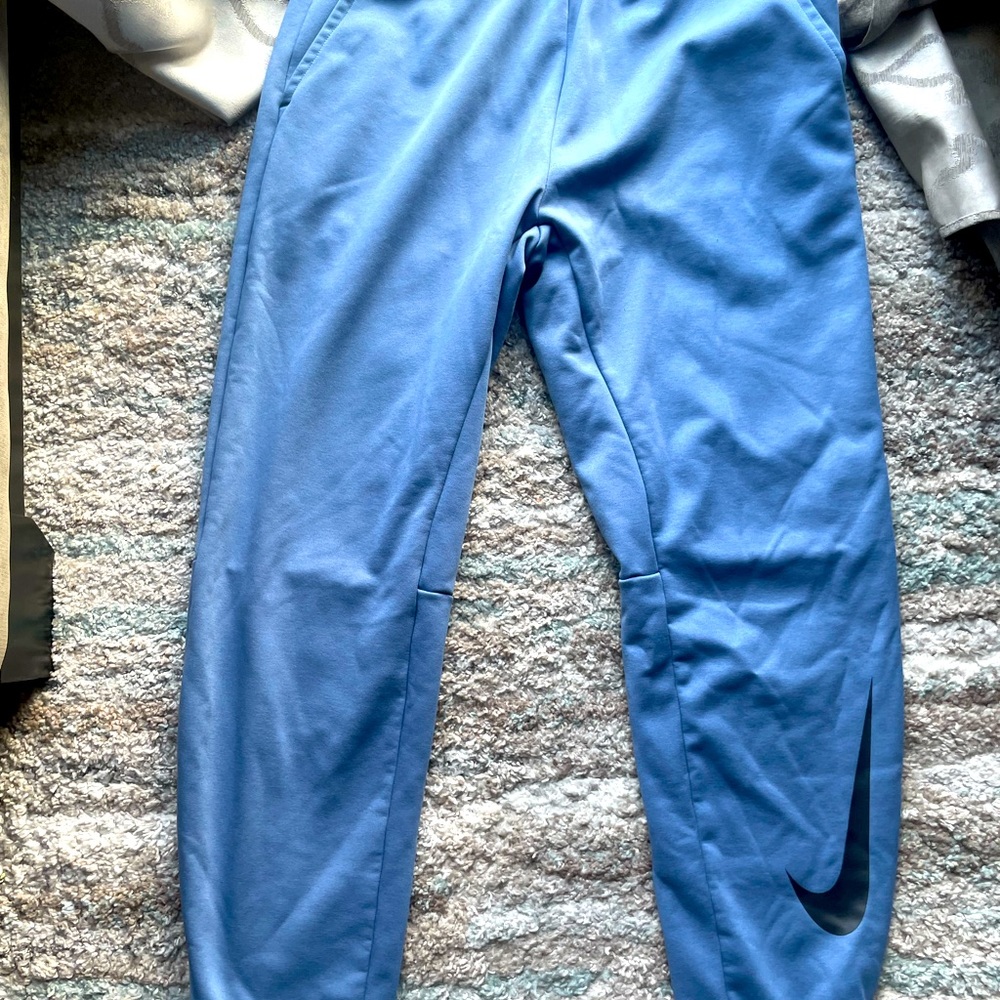 Blue Dri-fit sweats